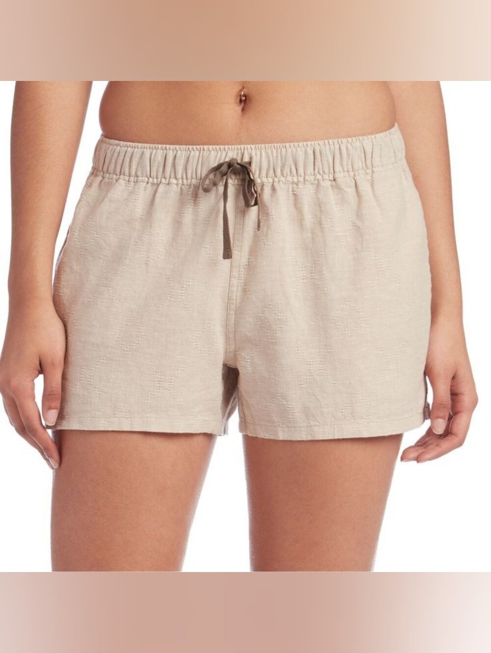 Patagonia Island Hemp Baggies Women's Tan Shorts Medium Textured Organic Outdoor